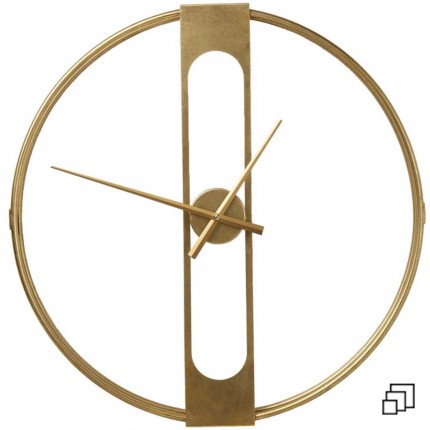Horloge murale Clip Gold 60cm Kare Design