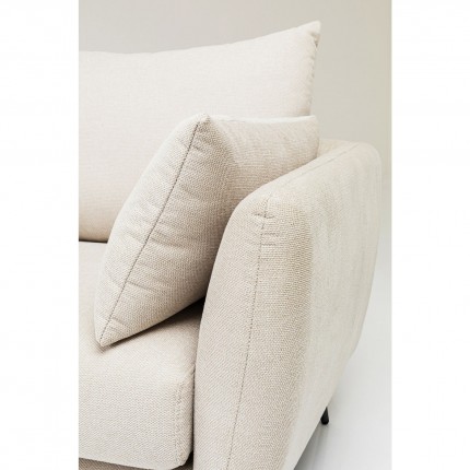 Canapé d'angle Amalfi gauche crème Kare Design