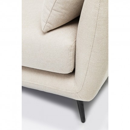 Canapé d'angle Amalfi gauche crème Kare Design