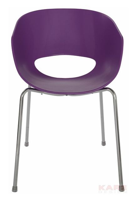 Chaise design de couleur violet