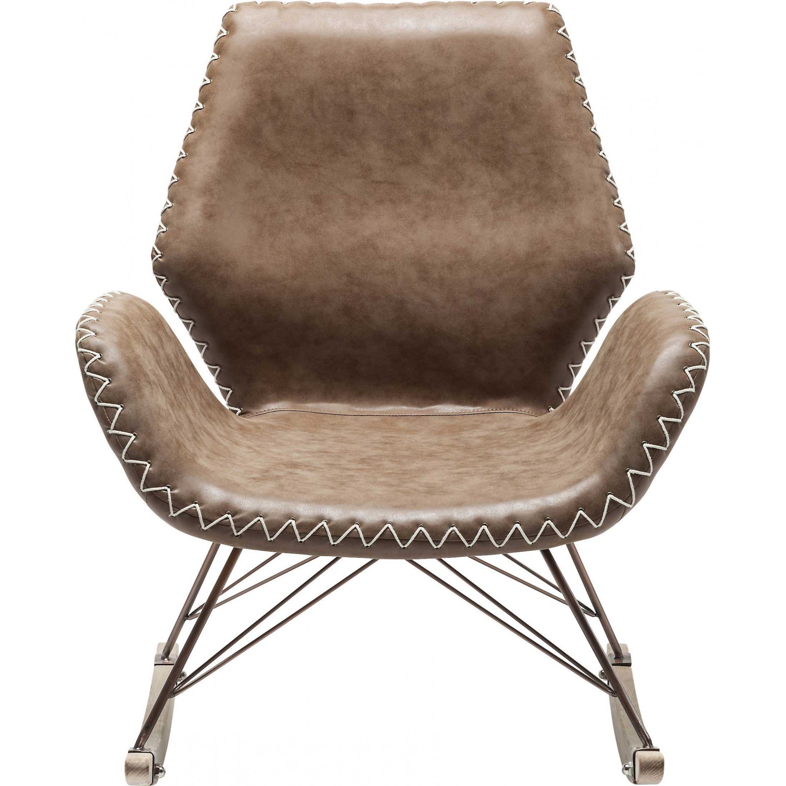 Fauteuil marron rocking chair, Kare Design
