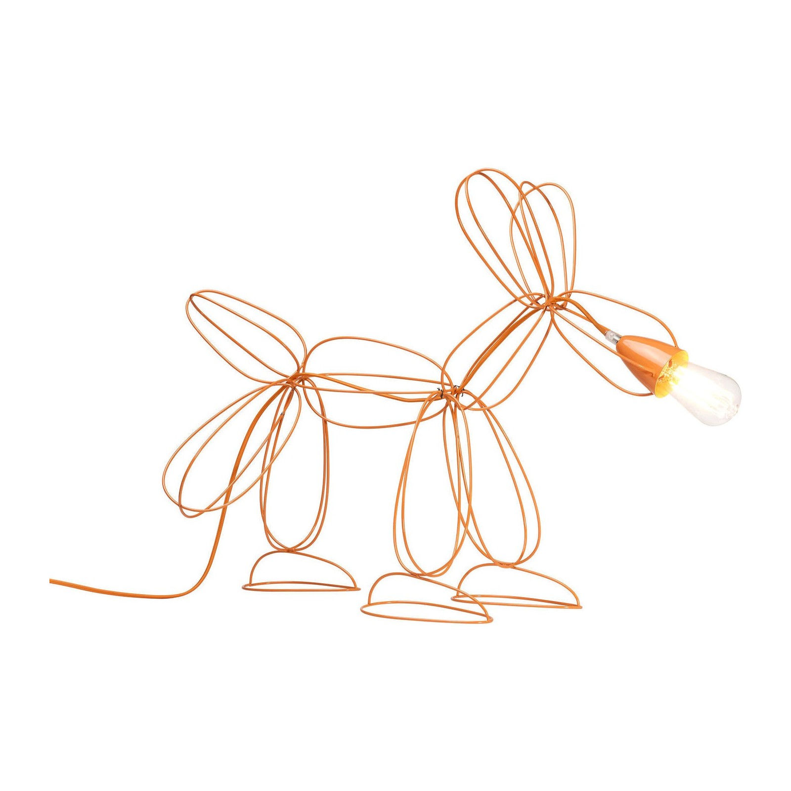 Lampe de table design dog wire orange Kare Design